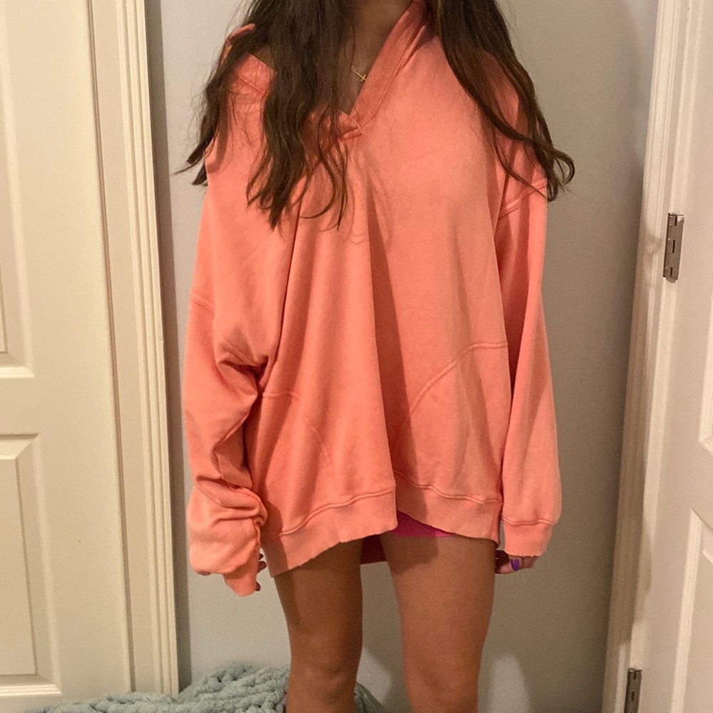 Aerie Coral oversized sweatshirt- size small
